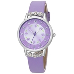 FLY Mulheres Girl Fashion Sweet Candy cores de couro Watchband Quartz Relógios