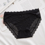 Mulheres Lace Panties Seamless Algodão Crotch Sexy Underwear cintura baixa Lady Briefs Lingerie