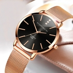 Women Ladies Watches Rose gold Bracelet Watch Quartz Dress Wristwatch