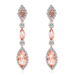 Women Lady Fashion Ear Stud Personality Faux Crystal Diamond Earrings