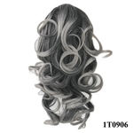 Mulheres Long Curly rabo de cavalo sintético peruca de cabelo extensões Curly Estilo peruca