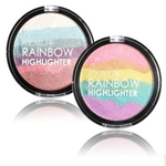 Mulheres Maquiagem Rainbow Natural em pó Marca-texto Base em pó de longa duração Face