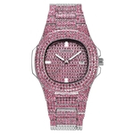 Brand Luxury women Dress Watch Rhinestone Ceramic Crystal Quartz Watches