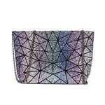 Mulheres moda cool All-jogo Geometric Rombus Único Shoulder Bag