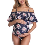 Mulheres Moda Imprimir Siamese Maternidade Swimming Suit