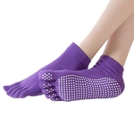 Mulheres Non-Slip Cinco Dedos Socks Toe Meias Massagem algodão meias de algodão