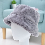 Mulheres Plano-top Broadside Thicker Chapéu De Lã Artificial Quente Para O Outono Inverno