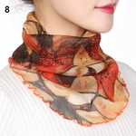 Mulheres Respirável Floral Anti-UV Outdoor Face Cover Neck Gaiter Headband Scarf