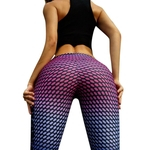 Mulheres Sexy Esportes coloridos Calças impressas Casual alta elásticas Ginásio Leggings Yoga Calças