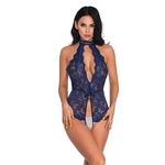 Mulheres Sexy Lace Nightdress finas Lingeries Jumpsuits apertado