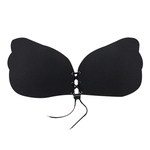Mulheres Sexy Strapless Push Up Bra Cor Sólida Invisible Breast Lift Underwear