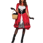 Mulheres Tamanho Grande Halloween Costume Chapeuzinho Vermelho Oktoberfest Arrefecer Costume Gostar