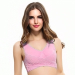 Mulheres Tanques Lingerie Lace Camisoles Sports Bra
