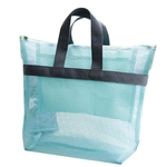 Mulheres Travel Mesh Beach Bag Grande Capacidade De Higiene Pessoal Cosmetic Tote Storage Pouch