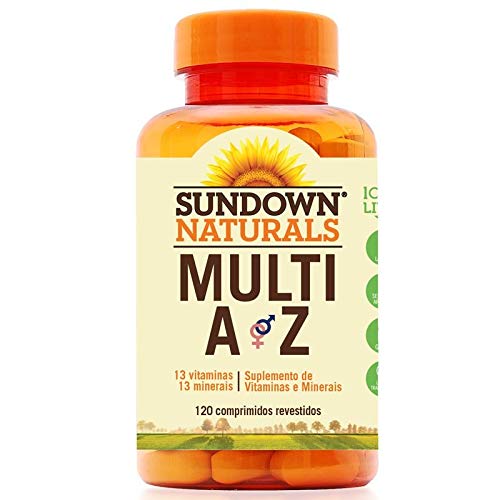 Multi A-Z Mix de Vitaminas e Minerais Sundown 120 Cápsulas
