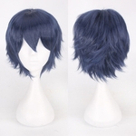 Multi Color reta curta vender Partido Anime peruca de cabelo Cosplay completa Perucas 35 cent¨ªmetros