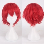 Multi Color reta curta vender Partido Anime peruca de cabelo Cosplay completa Perucas 35 cent¨ªmetros