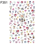 Multi-pattern Nail Art Floral Sticker Mulheres Unha Manicure DIY Decal Decor