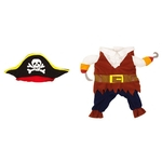 Multicolor G C?o Roupa pirata Roupa Suit Halloween Virou Roupa Pet roupas para cachorros