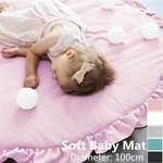 Multifuncional Macio Do Bebê Crianças Rodada Jogo Tapete de Chão de Algodão Sono Ginásio Jogar Gatinhando Quarto Mat Cobertor Proteção Segura