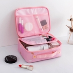 Multifunções portátil de grande capacidade Maquiagem Cosmetic Bag para Exteriores Negócios Viagens Armazenamento