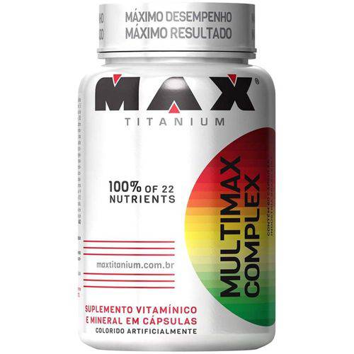 Multimax Complex Suplemento Alimentar 60 Cápsulas - Max Titanium