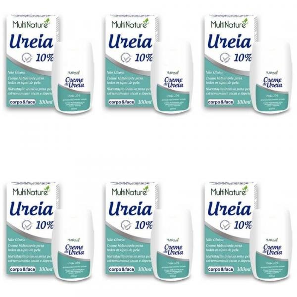 Multinature Ureia 10% Creme Hidratante 100ml (Kit C/06)