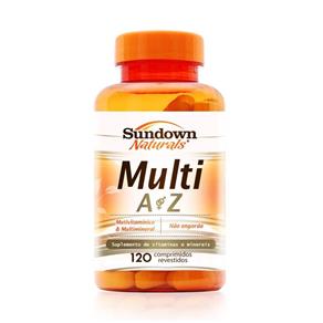 Multivitamínico Multi A-Z - Sundown - Sem Sabor - 120 Cápsulas