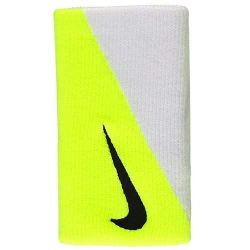 Munhequeira Nike Dri-Fit Doublewide 2.0 - Amarelo-Branco