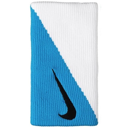 Munhequeira Nike Dri-Fit Doublewide 2.0 - Azul-Branco