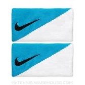 Munhequeira Nike Dri-Fit Doublewide 2.0 Azul e Branca
