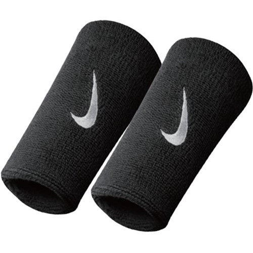 Munhequeira Nike Swoosh Double Wristbands - Preto