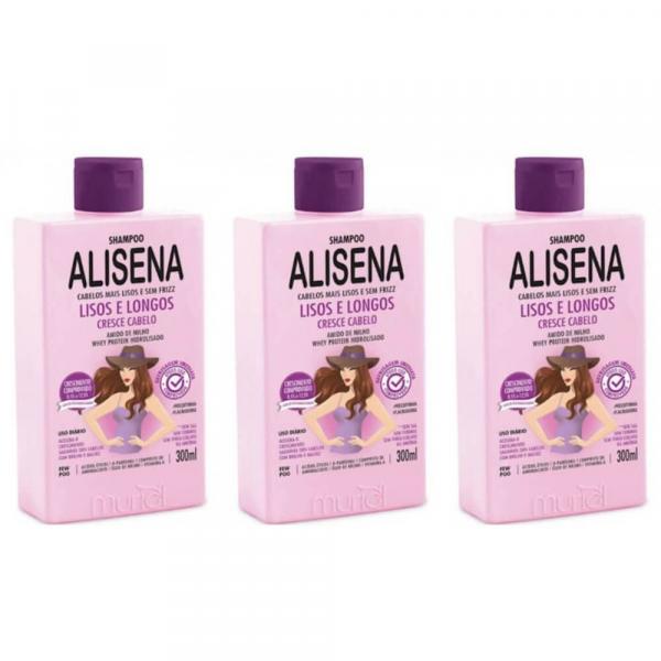Muriel Alisena Cresce Cabelo Shampoo 300ml (Kit C/03)