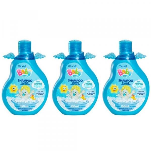 Muriel Baby Azul Shampoo 150ml (Kit C/03)