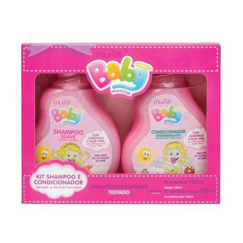 Muriel Baby Estojo Infantil Menina Shampoo + Condicionador 100ml