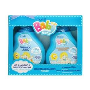 Muriel Baby Estojo Infantil Menino Shampoo + Condicionador 100ml - Kit com 03