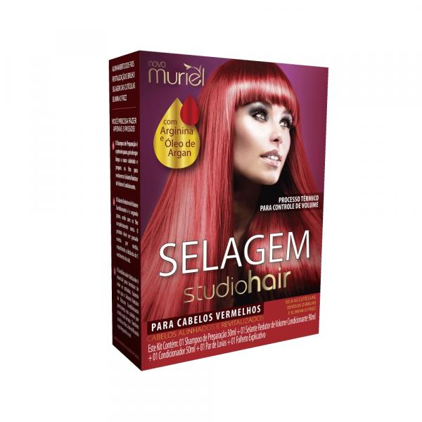 Muriel Kit Selagem Studio Hair Cabelos Vermelhos