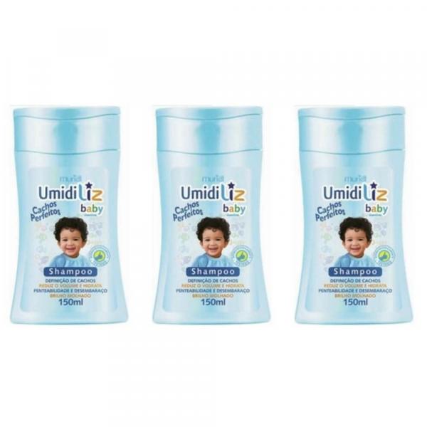 Muriel Umidiliz Baby Azul Shampoo 150ml (Kit C/03)