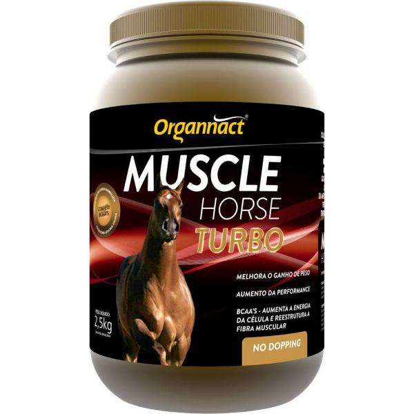 Muscle Horse Turbo 2,5 Kg Organnact 2,5kg Cavalo Suplemento