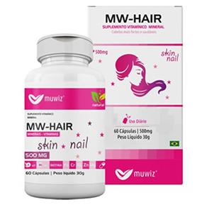 MW Hair - Cabelos e Unhas Saudáveis Muwiz 60 Cap