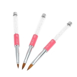 Nail Art Abody Pintura Pen Set Escova de cristal Pen # 6 Nylon