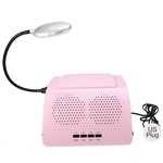 Nail Art Dust Suction Collector Manicure Machine 60W Vacuum Cleaner lamp
