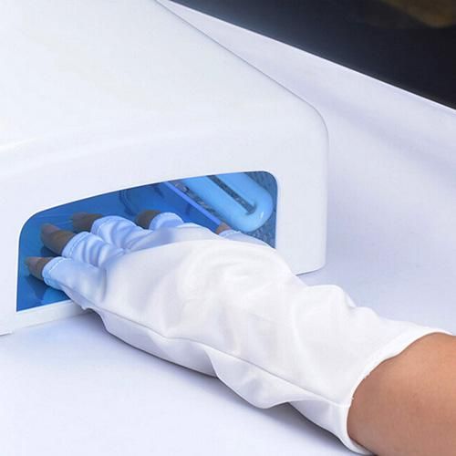 Nail Art Manicure Anti Uv Luva para Luz Uv / Radiação Protegida Lâmpada Secador Ferramenta