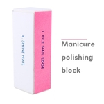 Nail Buffer Block, 4 Ways Nail Art Shiner Buffing Block Professional Manicure Sanding File Pedicure Care Tool