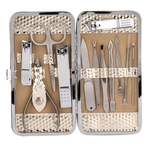 Nail Clippers Set,12pcs Stainless Steel Manicure Pedicure Kit for Travel And Home