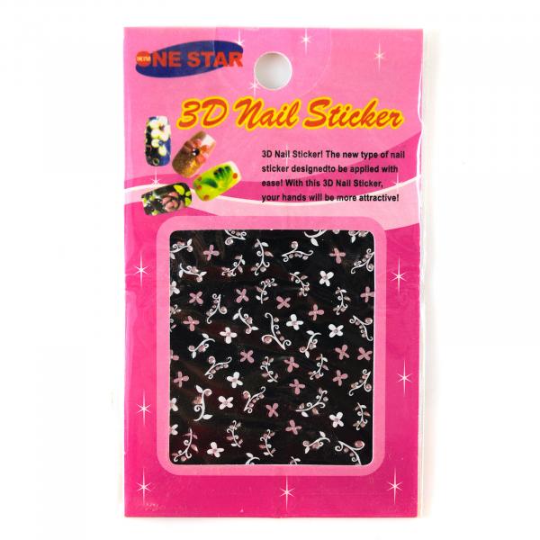 Nail Supply Adesivo para Decoração de Unhas - 3D Nail Sticker 01 - Nail Supply