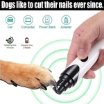 Nail USB el¨¦trica recarreg¨¢vel indolor Pet Grinder Para Cat Dog