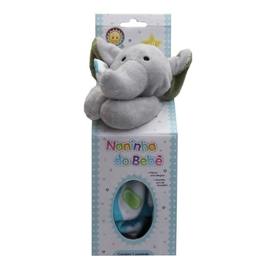 Naninha para Bebê Kitstar Elefante Azul