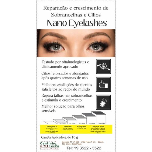Nano Eyelashes 10ml - 2 Unidades