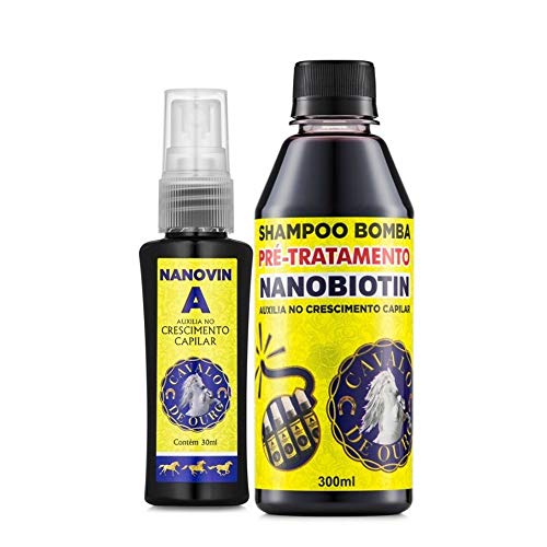 Nanovin a Kit Cavalo de Ouro Shampoo + Tonico